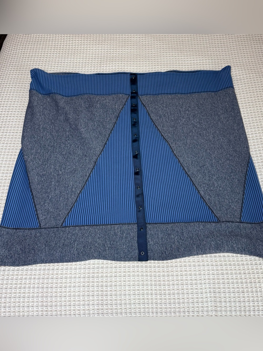 Lululemon Vinyasa Scarf Versatile Warm Wrap Blue And Gray Women's One Size Soft